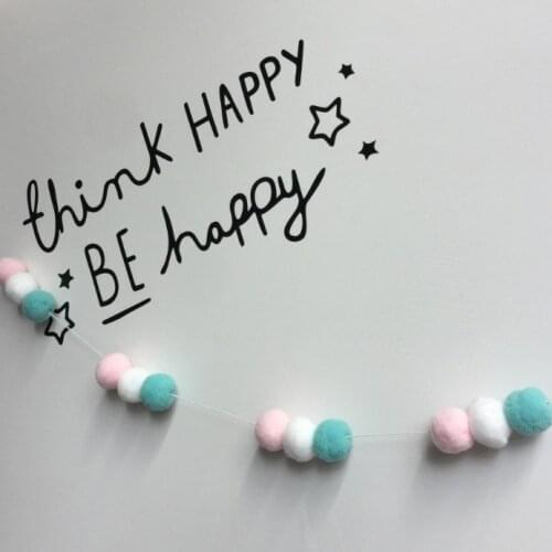 2021 Wool Felt Balls 2cm Handmade Kids Room Wall Decor Hanging Nursery Garland Best Gifts For Kids Room Ornament