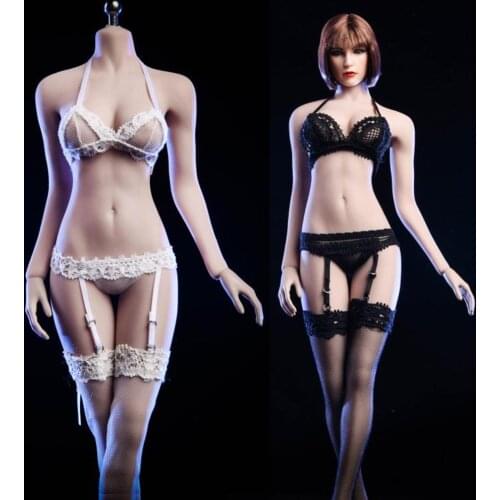 VSTOYS 18XG25 1/6 Female Figure Lace Sling Stocking Suspenders Underwear Set Of Clothes Sexy Lingerie for 12 Inch Hot Toys body