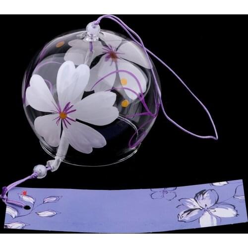 Japanese Wind Bell Wind Chimes Handmade Glass Furin Home Decors Spa Decor