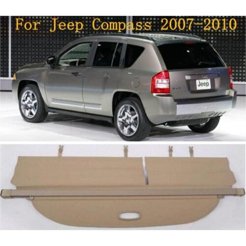 Car Rear Trunk Cargo Cover Security Shield Screen shade Fits For Jeep Compass 2007 2008 2009 2010