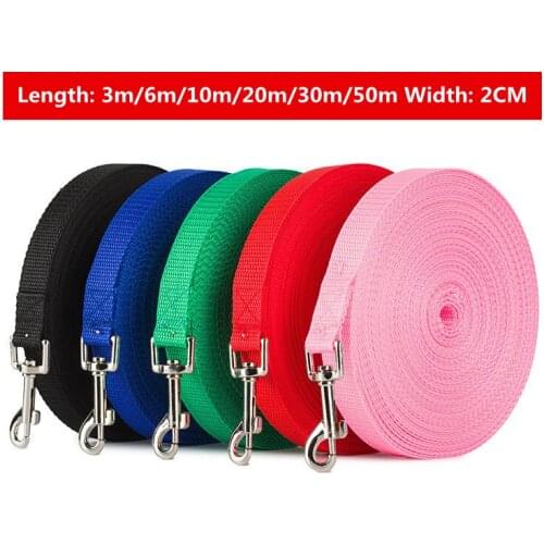 1.5m-50m Longer Pet Leashes Rope Outdoor Training Running Dog Leash Belt PP Dogs Lead for Chihuahua Small and Large Dog Product