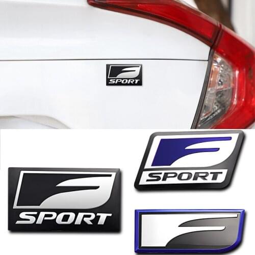 1Pcs 3D Metal Car Stickers F SPORT Letter Logo Badge For Lexus Ct200h ES Fsport GS GX IS LS LX NX RX UX