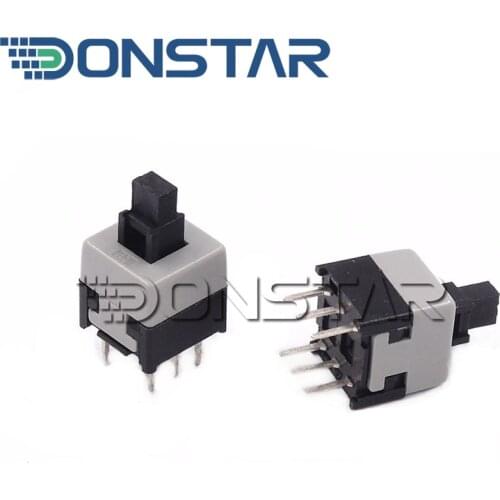 10Pcs 8.5*8.5mm Double Row No Locked Switch/Push button switch/key switch 6Pin