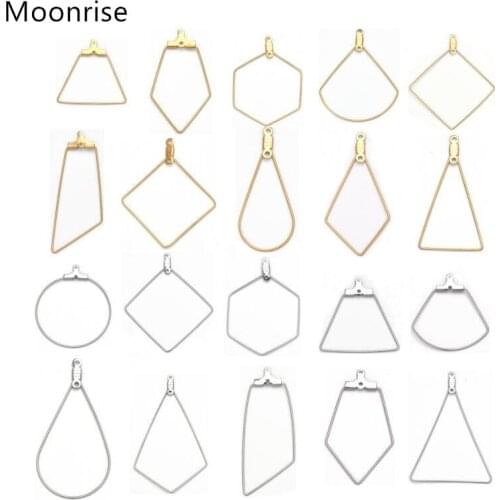 4-10pcs Stainless Steel Ear Wire Earring Hooks Hoop Connector Diy Earrings Accessories Dangle Charms Jewelry Making