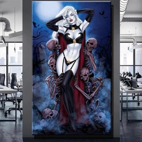 Fantasy Sexy Woman 5D DIY diamond painting cross stitch mosaic diamond embroidery Queen,Skull,Mosaic Crystal Full Drill,X94