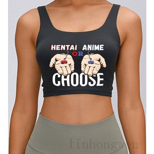 Anime Or Hentai Waifu Otakues Manga Cosplay Tank Top Famous Natural Summer Building Euro Size S-2xl Normal Customized Top Vest