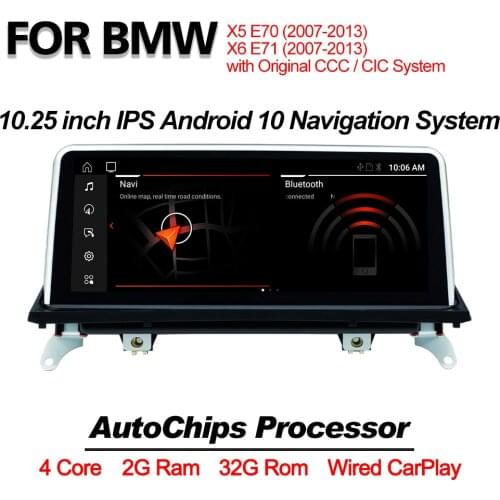 Android 10 Car Multimedia Player for BMW X5 E70 X6 E71 2007-2013 Head Unit Navigation Auto Radio Car Stereo IPS CarPlay GPS BT