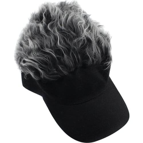 Novelty Fake Hair Wig Letter Classic Hats Unisex Baseball Hat Cap Sport Hats Peaked Cap Sun Visor Caps