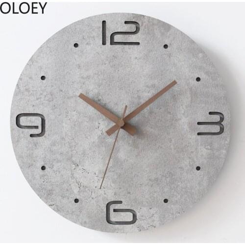 Art Silent Luxury Clocks Wall Gray Home Decor Large 3d Wall Clock Wood Clock Mechanism Living Room Watch Vinyl Record Clock 2021