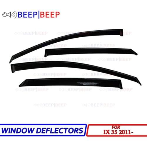 For Hyundai IX35 2011- car window deflectors car wind deflector sun guard rain vent cover styling accessories