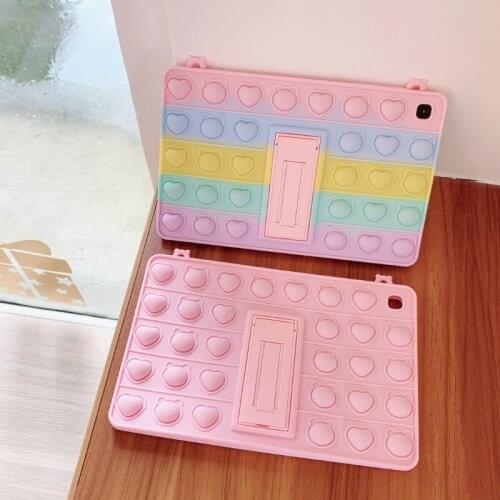 For Samsung Galaxy Tab A7 S6 Lite 10.4 8.7 T220 P610 T500 Case A 8.0 10.1 T510 T290 Funda Safe Silicon Relive Stress Kids Cover