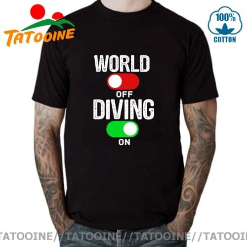 Tatooine Scuba Diving T shirt Freediving Apnoe Dive T-shirt Funny Scuba Diver World Off Diving On mens T-shirts mujer camisetas