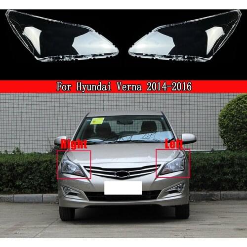 For Hyundai Verna 2014-2016 Front Headlight Cover Headlight Cover Lamp Shell Headlamps Transparent Lampshade Lens