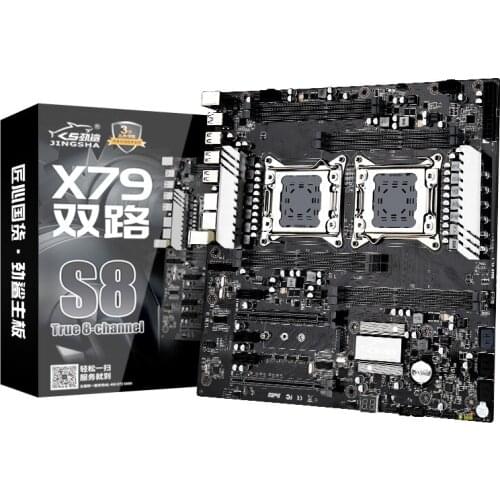 Factory direct X79 dual-S8 lntel X79 2011 dual cpu motherboard with high quality