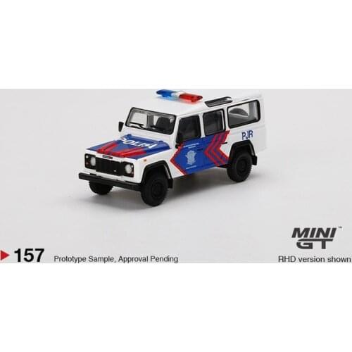 MINI GT 1:64 Land Rover Defender 110 Korlantas RHD Diecast Model Car
