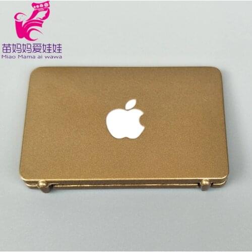 Mini phone mobile laptop for 1/12 1/8 bjddoll barbie blythe licca doll use mini phone notebook for doll house diy accessories