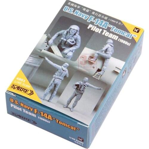 SABRE model 4801 1/48 Scale U.S.Navy F-14A“tomcat”Pilot Team 1980s