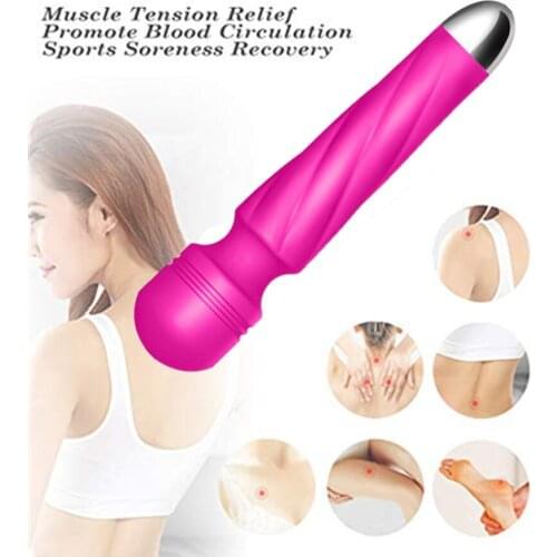 Powerful oral sex masturbator Rechargeable magic wand Massager G-spot dildo vibration clitoris vibrator Sex toy for women