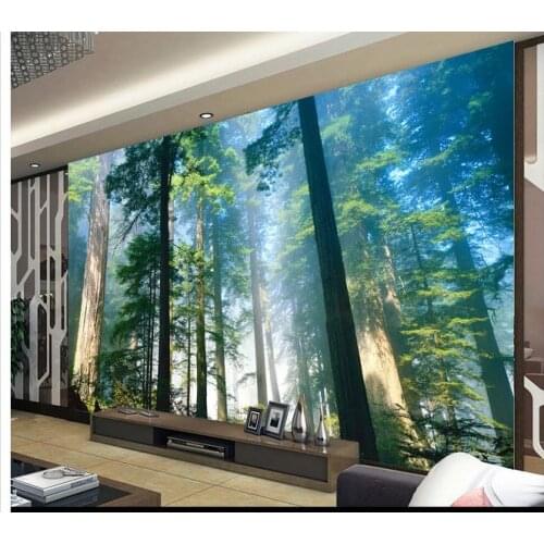Custom photo wallpaper 3d tv murals wallpapers Dreamy forest living room background wall paintings wall papers