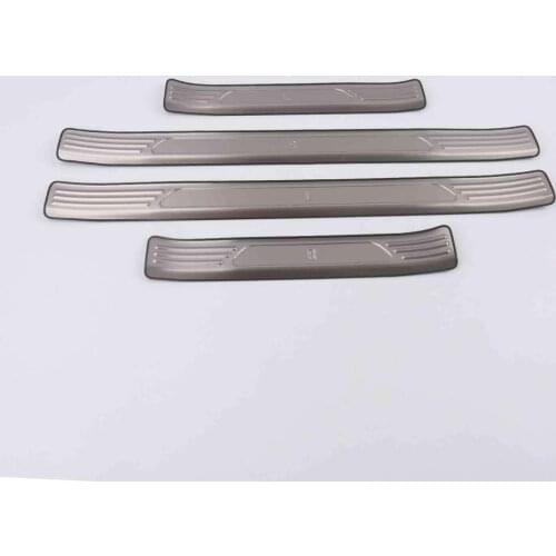 Car-styling Stainless Steel Side Door Scuff Plate Door Sill Trim Fit Car accessories For Volkswagen Touareg 2019-2020