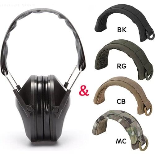 Tactical Noise Earmuff Headset Advanced Modular Headset Cover Molle Headband for General Tactical Earmuffs