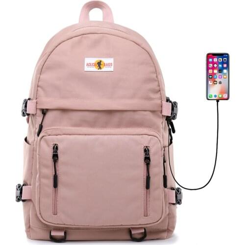 Tourya Nylon Waterproof Backpack USB Charge School Bags For Teenagers Travel Bagpack Laptop Back Pack Schoolbag Rucksack Mochila
