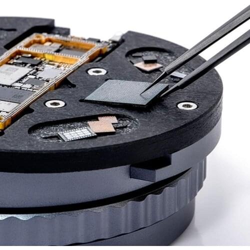 Universal PCB IC Chip Holder Double Axis 360°Turntable Glue Removal Motherboard BGA Jig Soldering Fixture Temperature Resistant