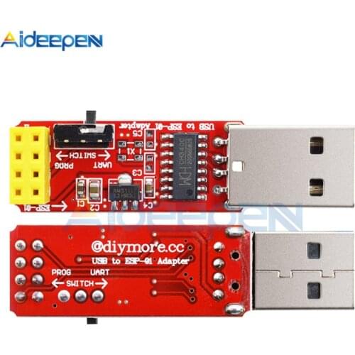 USB to ESP8266 ESP-01 ESP-01S WiFi Adapter Module CH340 USB to ESP01 ESP01S TTL Driver Serial Wireless Wifi Module For Arduino