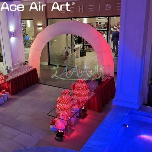 Party decoration inflatable event arch with led light for event