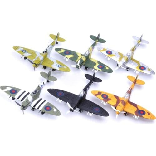 Ww2 German Fighter BF109 Model F4U Hurricane Spitfire Assembled Aircraft Diy kit Model Airplane Educational Toys Kids Gift