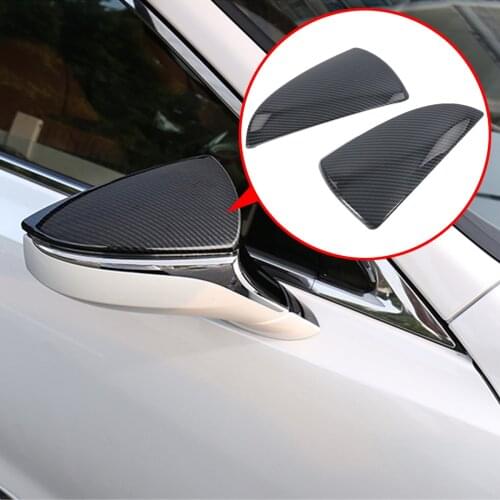Side Door Rear View Mirror Cover Accessories Fit For Lexus ES RC RS UX LC LS 2019 2020 2021 Carbon Fiber Decor Cap