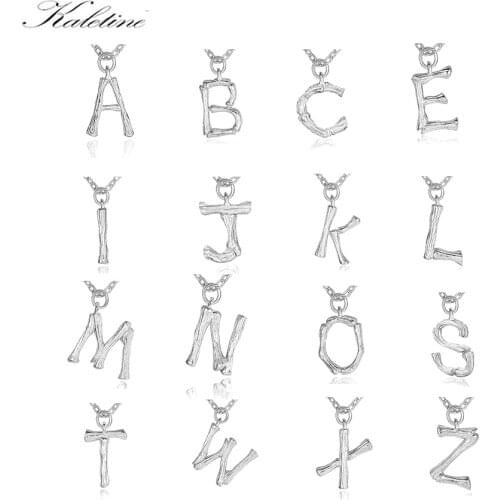 KALETINE 925 Sterling Silver Girls Initial Letter Necklace Letter Charm Necklaces Pendants CZ Gold Jewelry Personalized Necklace