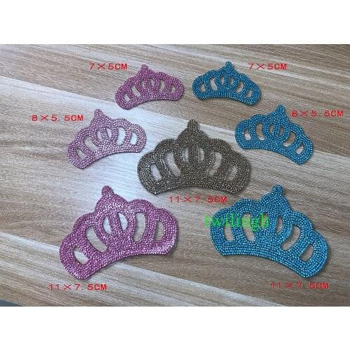 1 Piece Crown Patch DIY Cloth Badges Patch For Newborn Baby Clothes Crown Decoration Applique Patches