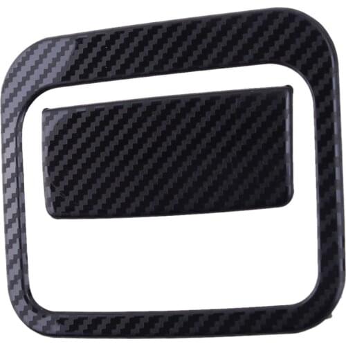 2Pcs Car Co-Pilot Glove Storage Box Handle Cover Trim Stainless Steel Fit For Toyota Corolla 2019 2020 Carbon Fiber Style