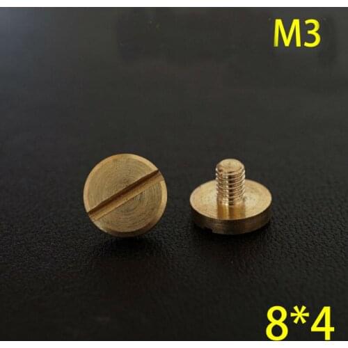 50pc Q28-8*4 Solid Brass belt screw Chicago Screw Leathercraft