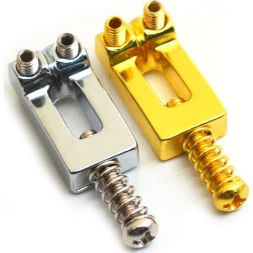6pcs/set Concaved Type Electric Guitar Tremolo Bridge String Saddles 20.5*10.5mm Chrome/Gold