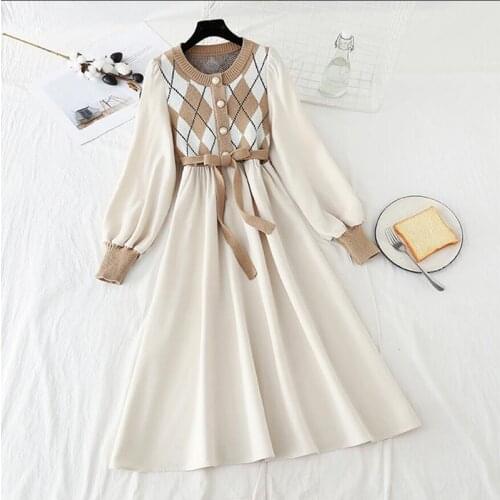 Модные вязаные платья AINICECAI China At AliExpress