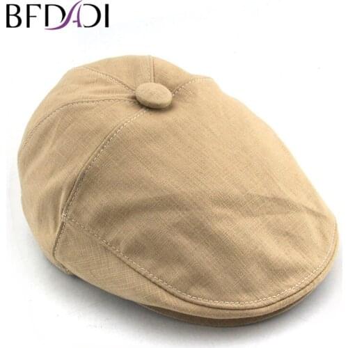 BFDADI Size 57-60cm 2020 Summer Peaked Beret Hat Newsboy Visor Hat Cap Cabbie Beret Gatsby Flat Cap Flax Hat