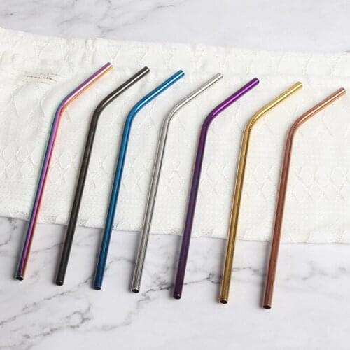 Greentag 4 Pack Best Reusable Metal Drinking Stainless Steel Straws with Cleaning Brush Carry Bag for 12oz Bottles Christmasgift