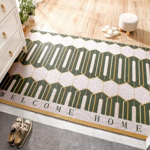 Nordic Entrance Door Mat DIY Geometric Carpet Bathroom Non-slip Area Rugs Anti-slip Door Mat Bathroom Decoration Anti-sand Mat