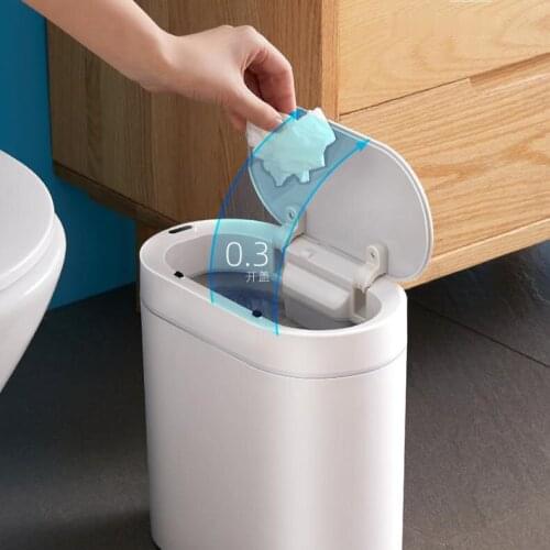 Creative Trash Can Kitchen Smart Sensor Nordic Style Paper Trash Bin Living Room Cubo Basura Cocina Garbage Holder DI50LJT