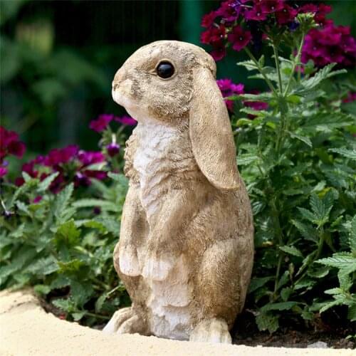 1Pc Cute Squirrel Garden Decoration Outdoor Standing Bunny Rabbit Garden Art Animal Figurines Home Yard Ornament
