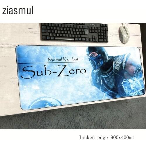 Mortal kombat mouse pad 900x400x3mm thick mousepads best gaming mousepad gamer anime personalized mouse pads keyboard pc pad