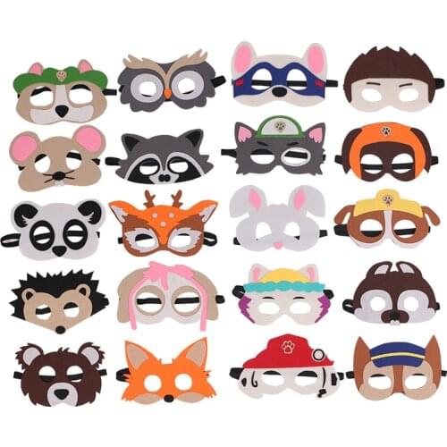 Animal Cartoon Mask Jungle Party Decoration Baby Shower Favors Safari Jungle theme Happy Birthday Party Supply Kids Favors Mask