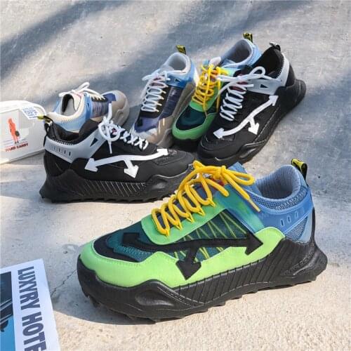 Men Running Shoes Fashion Men Casual Sneakers Trainer Race Fashion Sport Shoes Lace-Up Outdoor Walking Jogging Shoes For Men