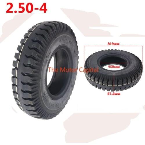 250-4'' Outer Tire 2.50-4 Tire Fit for Hand Truck Utility Cart Elderly Mobility ATV Elderly Mobility Scooter Motorcycles Bikecle