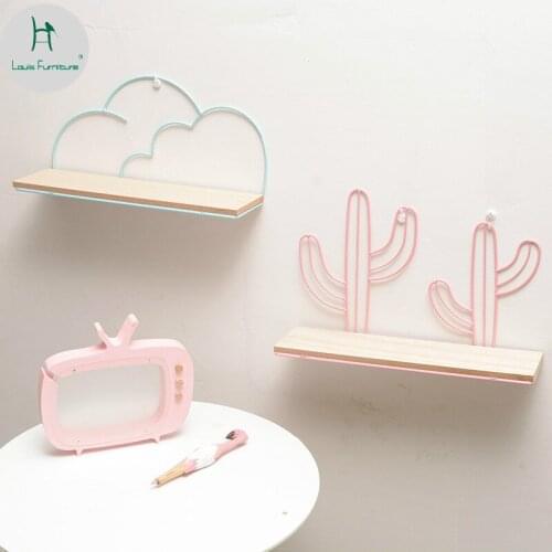 Louis Fashion Nordic Iron Cactus Cloud Wire Frame Rack Water Cup Wall Decoration