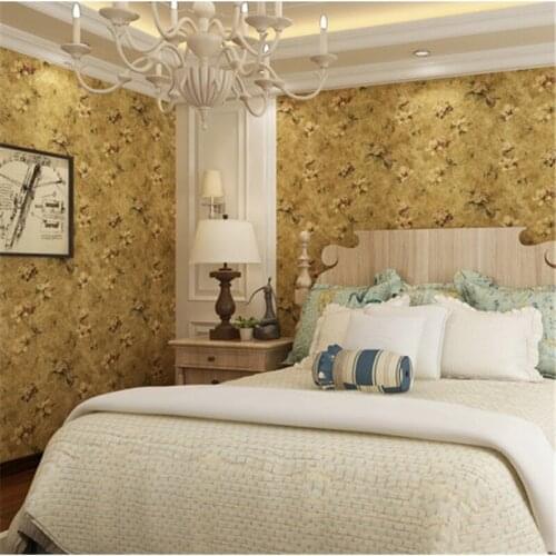 Beibehang Non-woven wallpaper American Village Retro pastoral bedroom Bedside living room background wallpaper Papel de parede