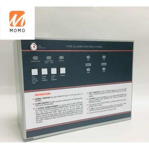 New mini MCU fire alarm control panel use for 2/4/6/8 zones connection with smoke detector sensor and accessories
