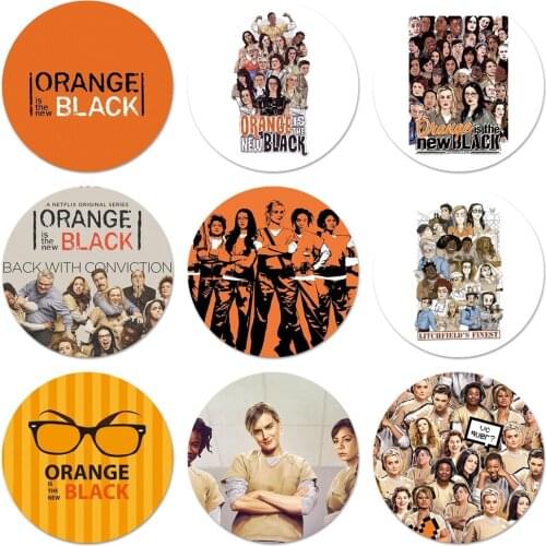 Orange is the new black Icons Pins Badge Decoration Brooches Metal Badges For Backpack Decoration
